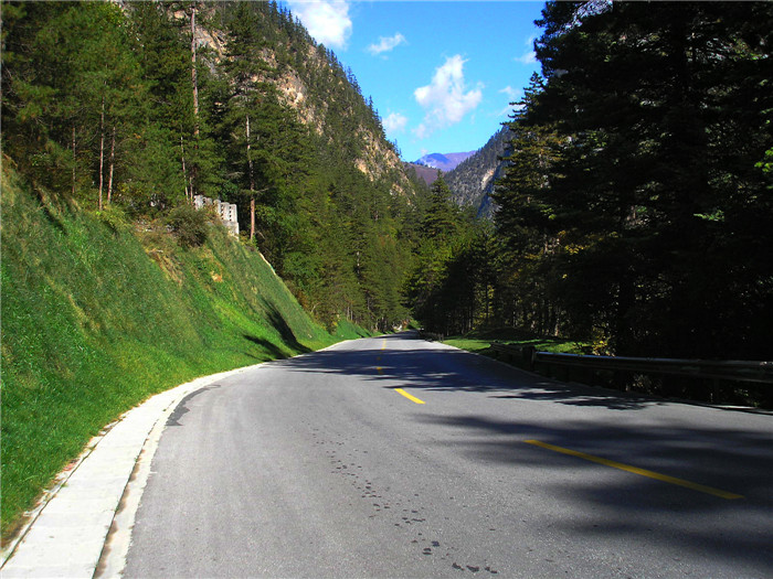 九寨溝道路邊坡綠化